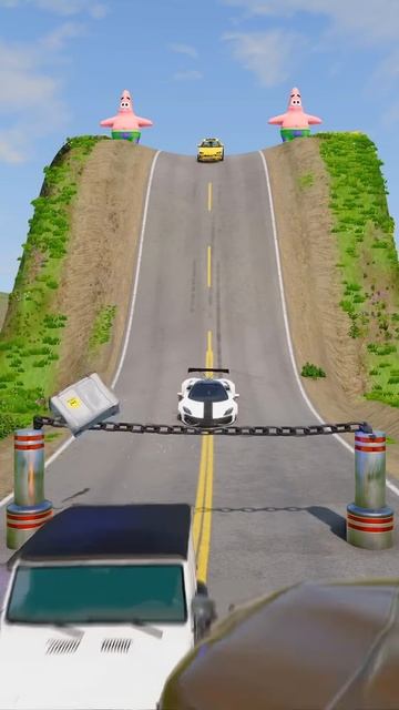 8JorAdkcqxc - Cars & Vans vs Chained Bollards!