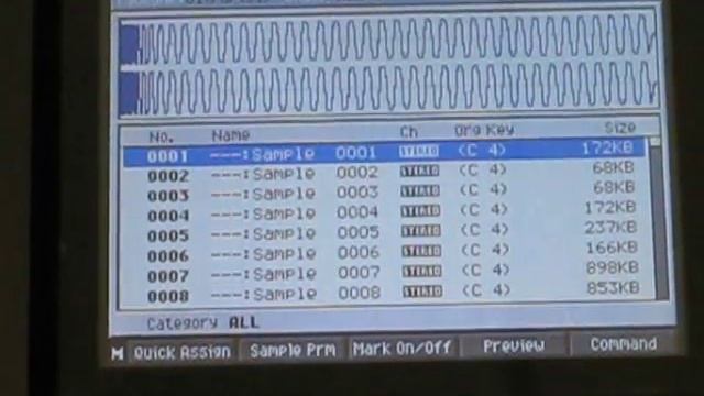 Roland MV-8800 Wave Memory Full message ( Optimize, Clearing Space)