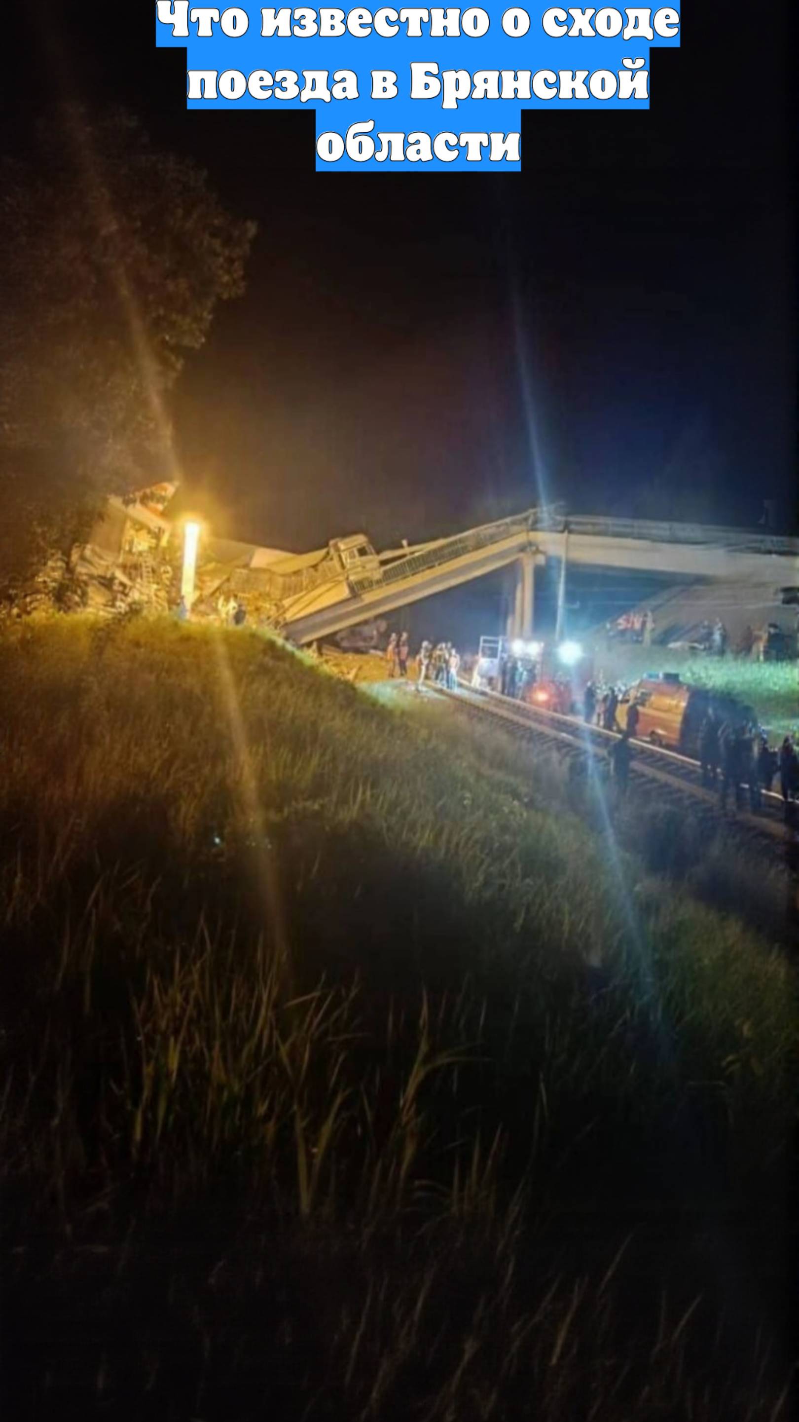 Что известно о сходе поезда в Брянской области