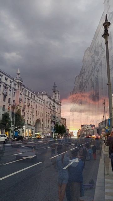 🩷😍Какой потрясающий закат был вчера в Москве 31.05