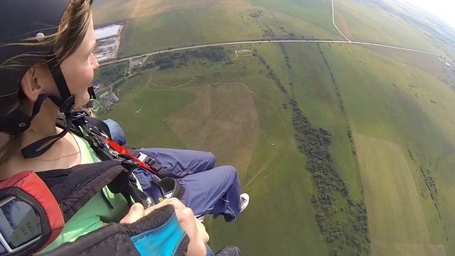 На параплане по подарочныму сертификату. Пермь 16.08.14