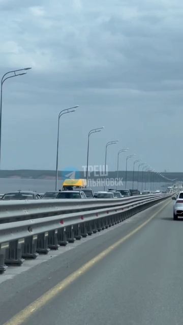 ❗️На Президентском мосту в сторону левого берега огромная пробка
