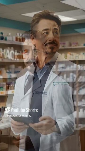 Tony Stark as a pharmacist
