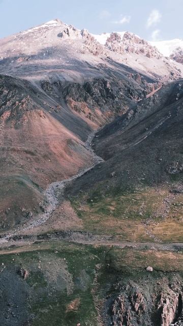 Barskoon pass #nature #mountains #driving #roadtrip #travel #aerial