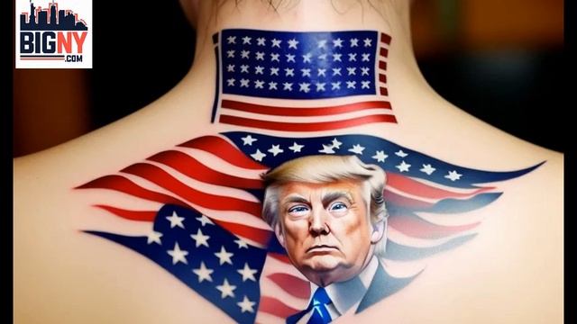Donald Tramp Tattoo Election 2024  Song- - Татуировки США - Дональд Трвмп