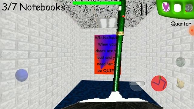 пытаюсь пройти игру baldi's basics часть 2.
