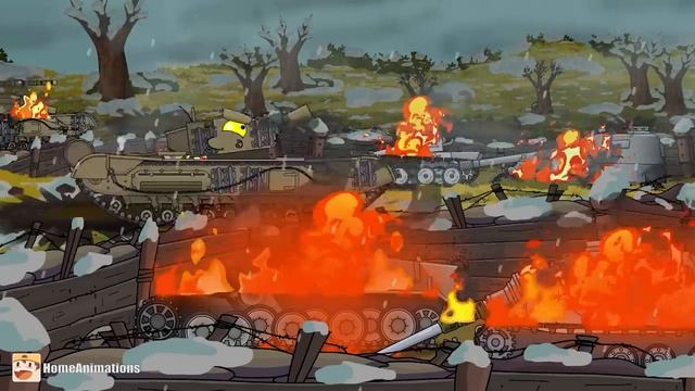HomeAnimations – Мультики про танки  ШТУРМОВЫЕ ТАНКИ ： Мы сражаемся как МОНСТРЫ ! - Мультики про тан