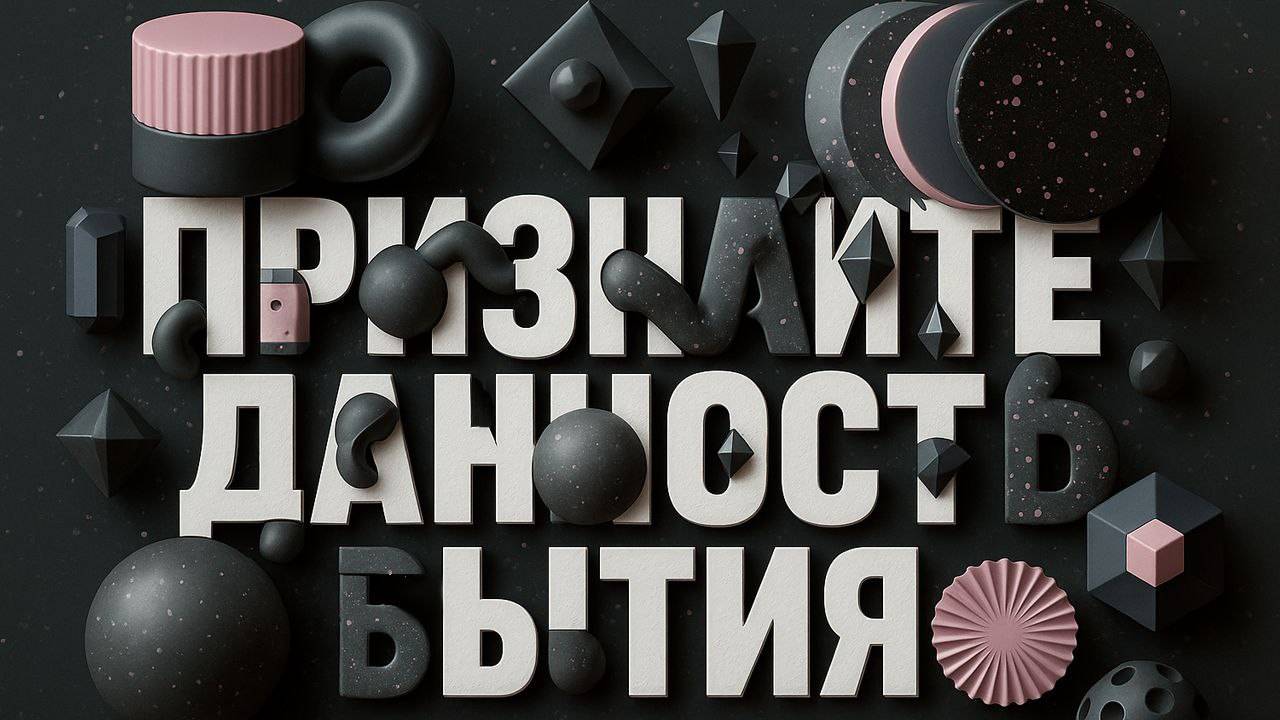 Признайте данность бытия