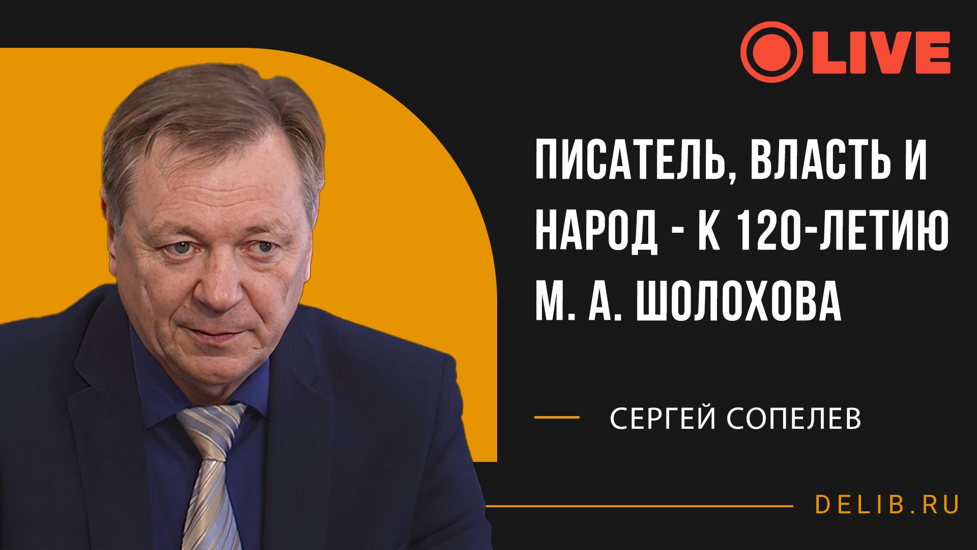 Писатель, власть и народ - к 120-летию М. А. Шолохова | Встреча с Сергеем Сопелевым