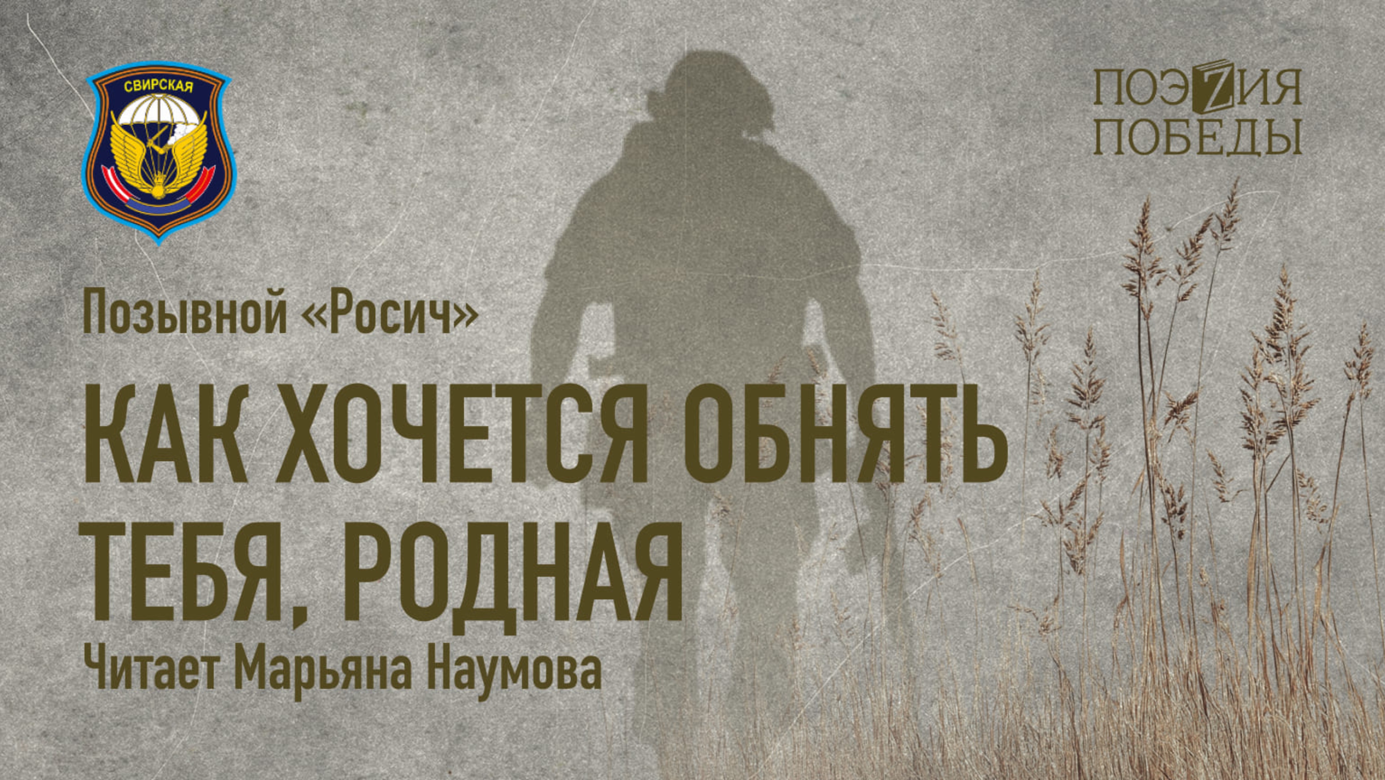 Позывной «Росич»  - Как хочется обнять тебя, родная. (Марьяна Наумова)