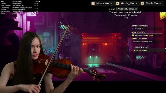 🎻"The Way You Compute Tonight" (Stray) - Yann van der Cruyssen | Кавер на скрипке✨