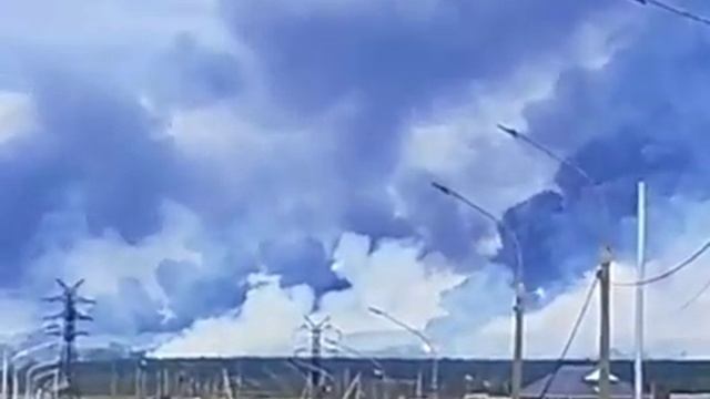 Горит аэродром"Белый"в Иркутской области 1 июня 2025 года.