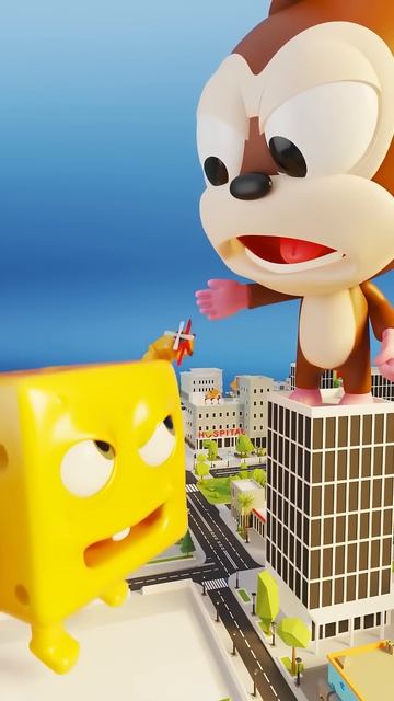 🧀 Cheese-zilla Vs 🦍 KING KONG! 2 🔥Collab with @ChescoandDex