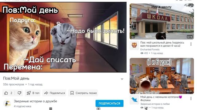 мемы с котами мой день 2