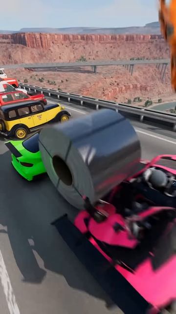 ZScqtxpGk0U - 30 Ton Steel Coil VS Cars!