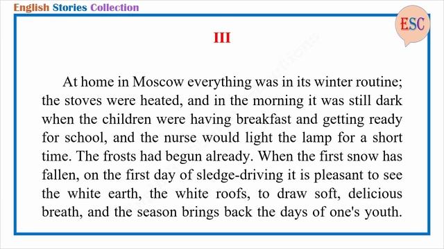 Learn English Through Story - The Lady with the Dog by Anton Chekhov