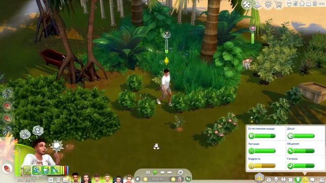 Большое пополнение. Остров #23 The sims 4
