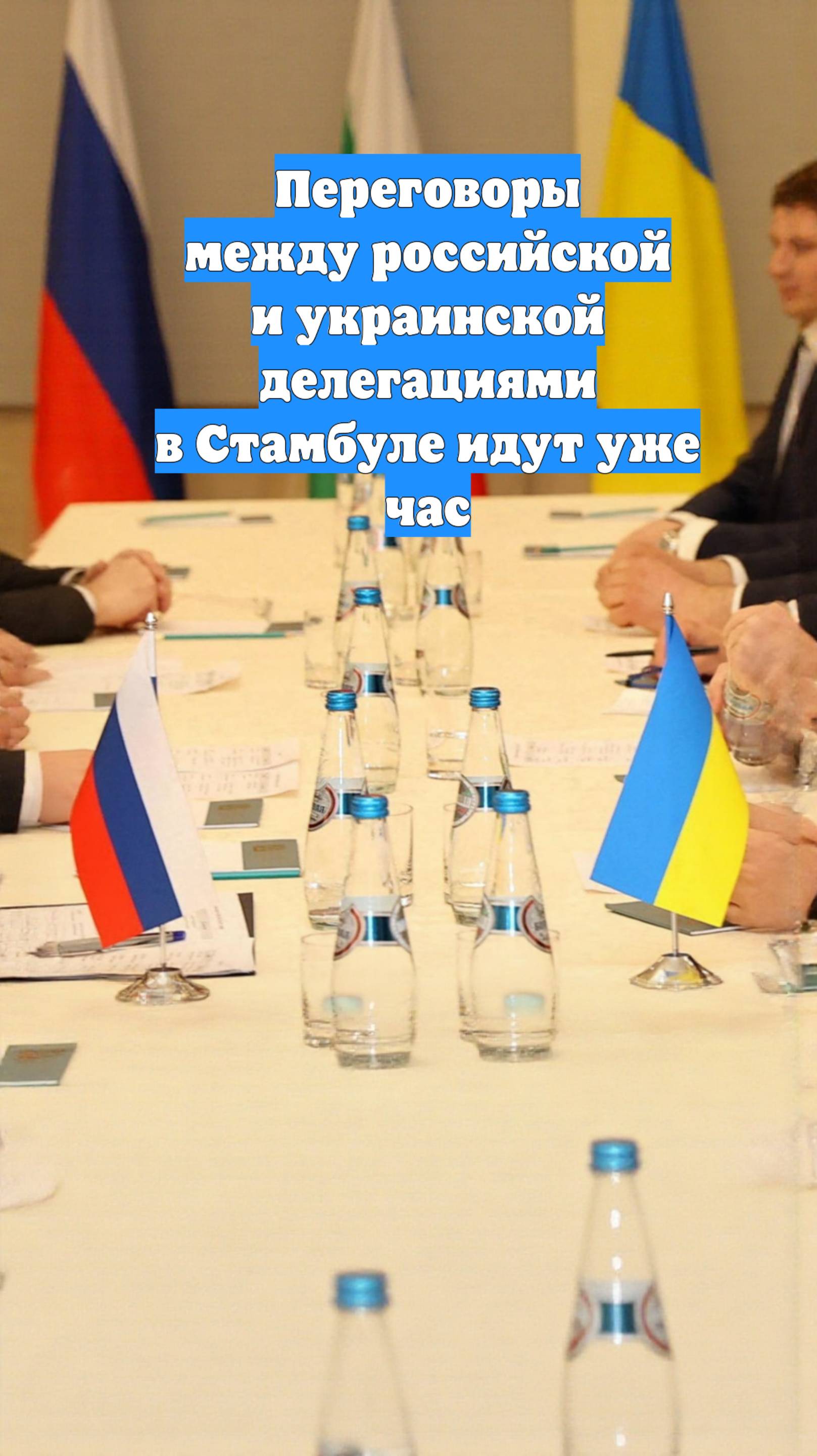 Переговоры между российской и украинской делегациями в Стамбуле идут уже час