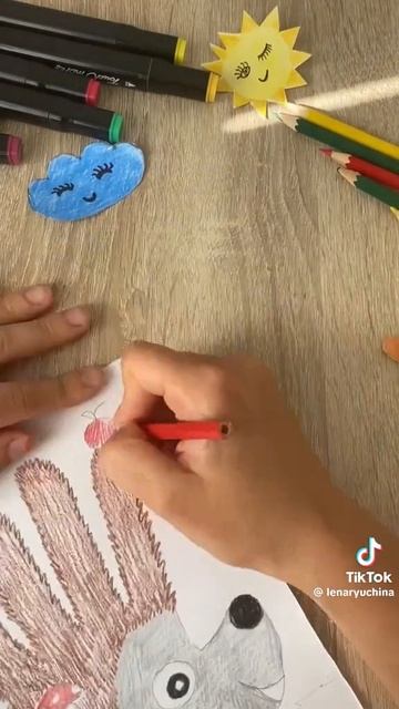 рисуем ладошкой 🤚🤚🤚