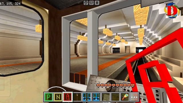 Обзор 3 линии метро в Dylanagrada 6.0 в майнкрафт SUBWAY IN MINECRAFT Bui