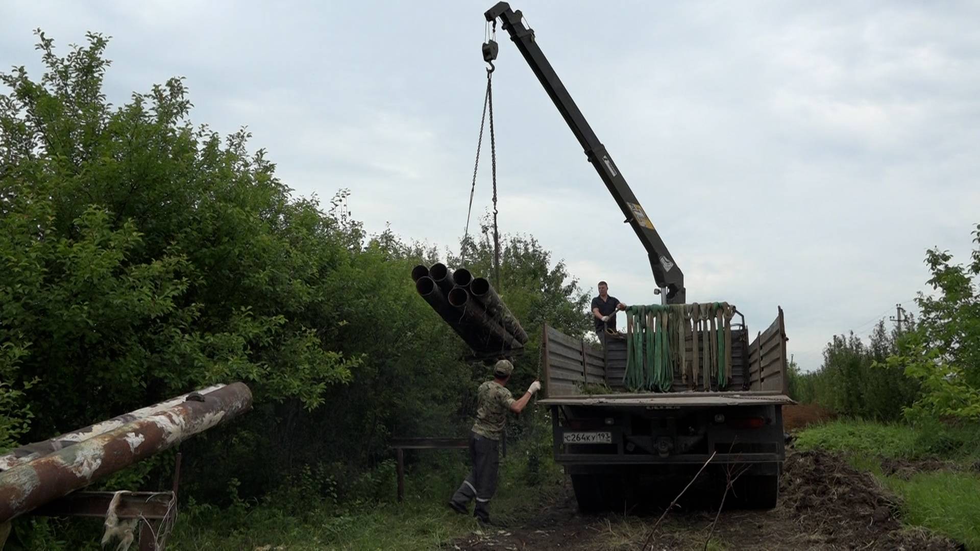 В Ильском проводят капитальный ремонт тепловых сетей