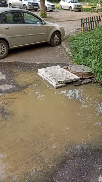 Течет канализация уже очень давно, запах не выносимый. 

📍Макеевка, ЦГР район, ул. Успенского 36