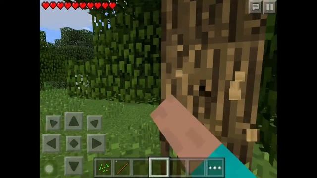 Выживание в minecraft PE #1- первые доски