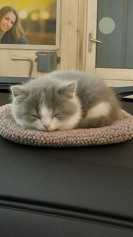 Котенок в машине #котенок #тойота #toyota #сибирь