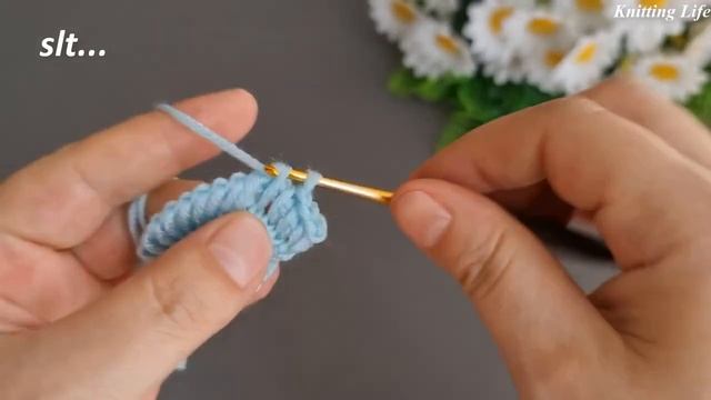 Цветок-вертушка крючком