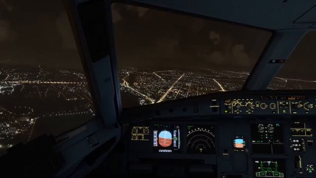 Посадка в грозу в Толмачево