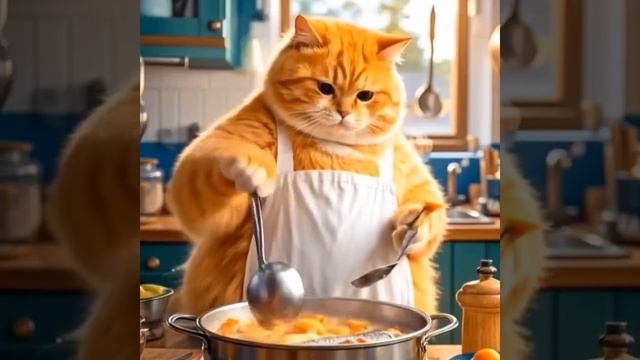 Рыжий котик из нейросети