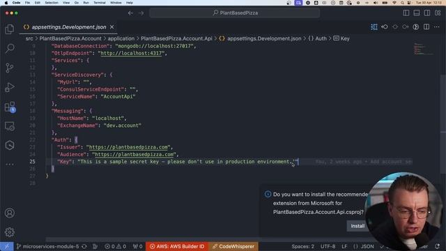66. User Login for ASP.NET Microservices