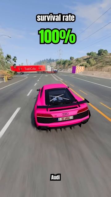 s8hVHr3474o - Chance of survival with different vehicles - BeamNG.drive! #shorts