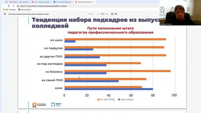 Об основных тенденциях развития системы подготовки педагогов профессионального образования