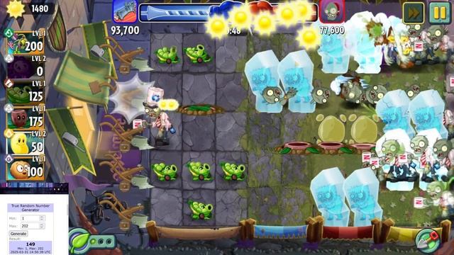 Возможно ли с помощью рандома Plants vs zombies 2 в выигрывать