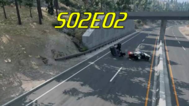 Фильм в BeamNG.drive эпичная погоня в городе  (+ звуковые эффекты) SO2EO2
