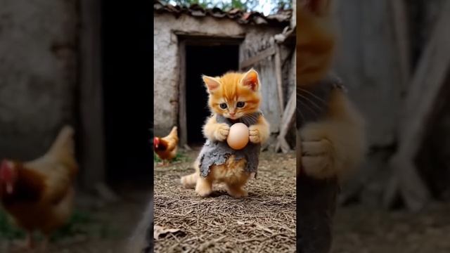 Рыжий котик и его жизнь