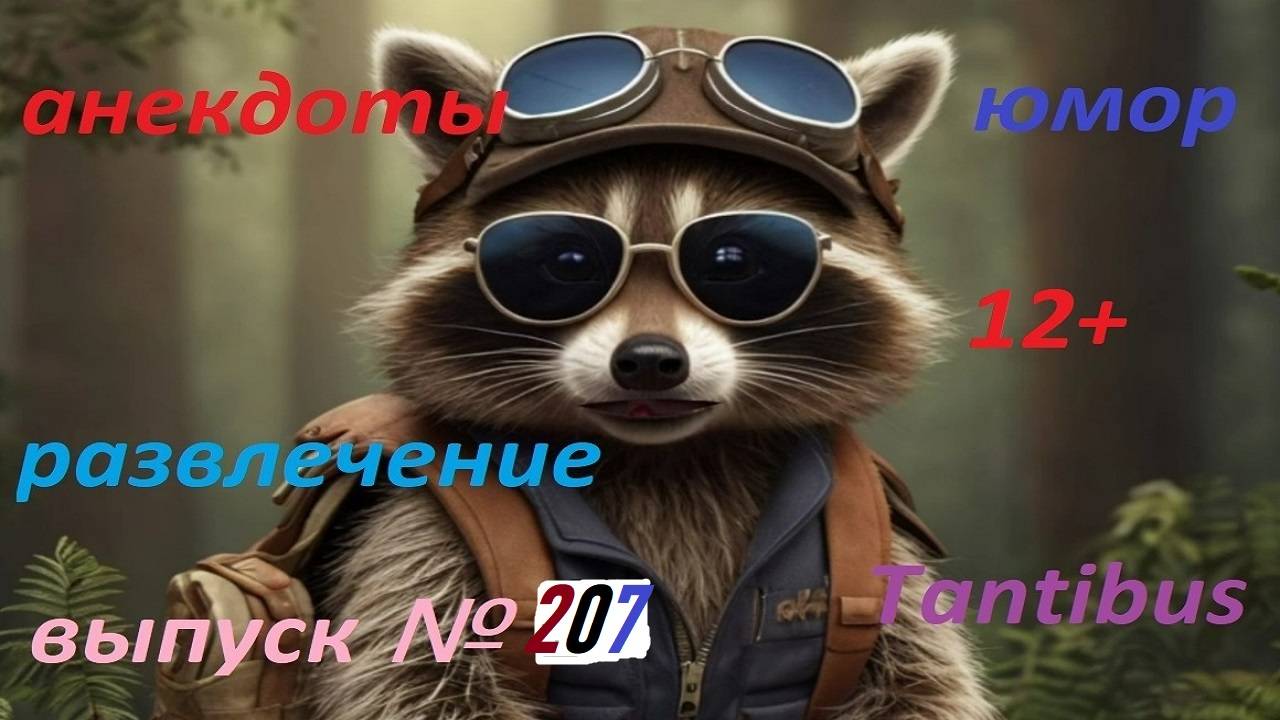 Енот пушок рассказывает анекдоты №207
