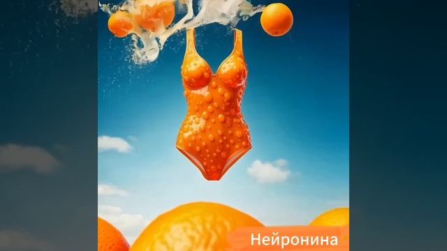 Апельсиновый купальник