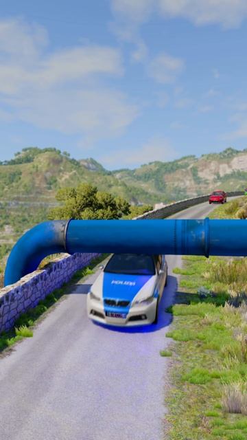 fSKTwwr3o5E - Cars vs Pipe - BeamNG.drive! #shorts
