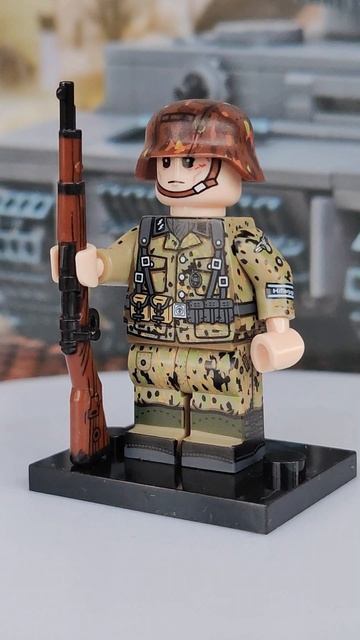 Lego кастомная минифигурка немецкого солдата с Aliexpress