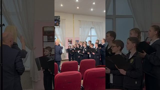 Репетиция, чтение с листа "Звездная встреча", музыка и слова Людмилы Лядовой.
