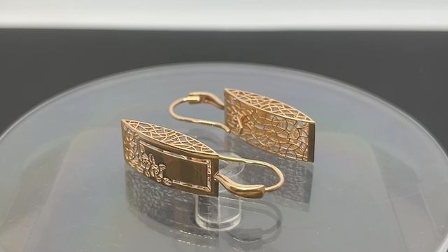 Серьги-золото 585 пробы Вес: 3,01 гр