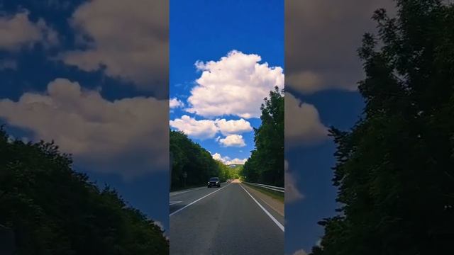 Дорога на Анапу из Сукко.🤗 ❤️❤️Невероятно красивые облака.❤️❤️Песня БИ-2 - МОЛИТВА