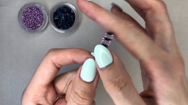 Кольцо из бисера с полосочками. Бисероплетение Diy |Trend 2021| Простое колечко