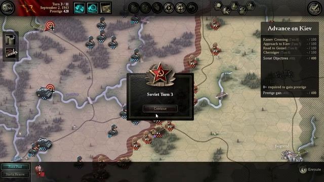 Прохождение UoC Red Turn. №3 Advance On Kiev