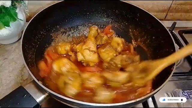 DeliciousCookingWithOxana изумительное лакомство из свежих тушеных овощей с куриными ножками