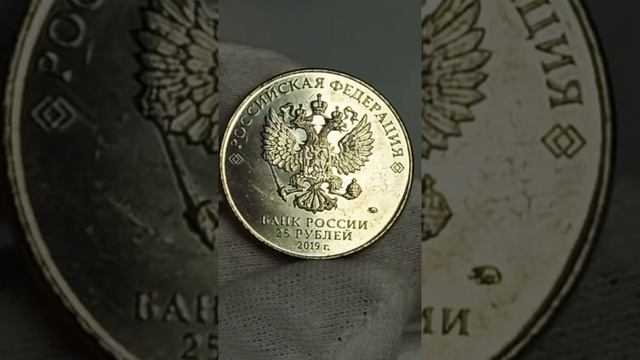 25 рублей 2019 года. Т 34. М. И. Кошкин.