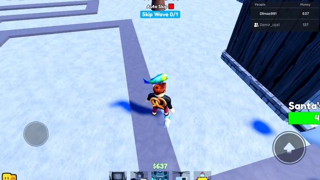 играем с лучшим другом Дамиром в новогодний ивент #roblox