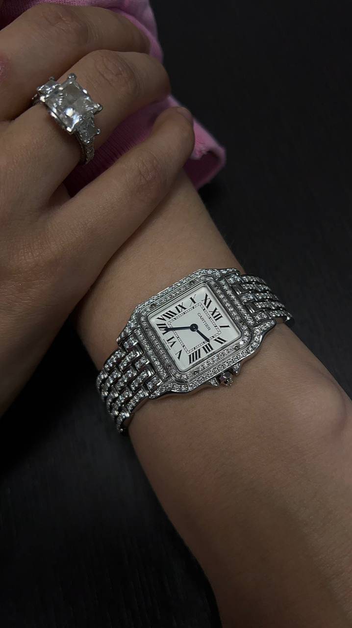 ⌚Часы Cartier c бриллиантами. Инкрустация часов в Москве💎